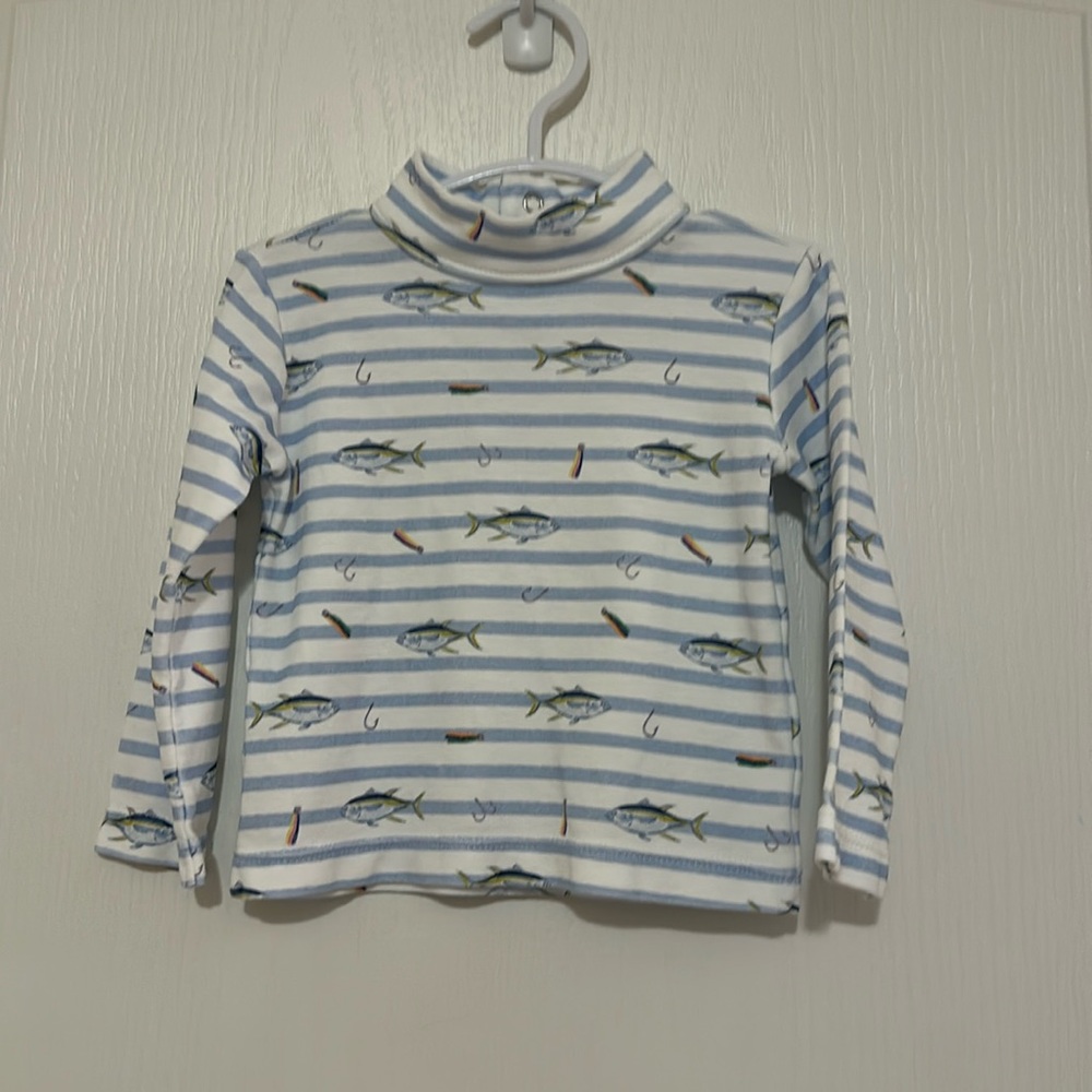 Baby Boys Fish Print Shirt